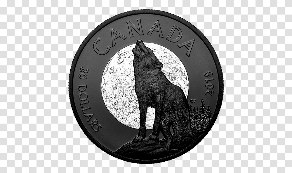 The Howling Wolf Coin, Mammal, Animal, Money, Pet Transparent Png