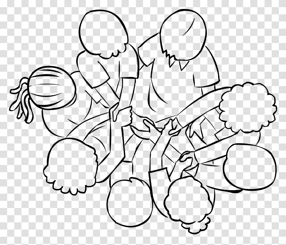 The Human Knot Game Teamwork Clipart Black And White, Gray, World Of Warcraft Transparent Png