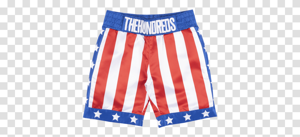 The Hundreds X Rocky Balboa Collection - Apparel Zoo Hundreds Rocky Shorts, Clothing, Underwear, Flag, Symbol Transparent Png