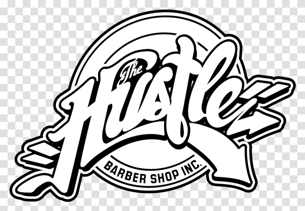 The Hustle Barbershop Queens, Label, Text, Sticker, Logo Transparent Png