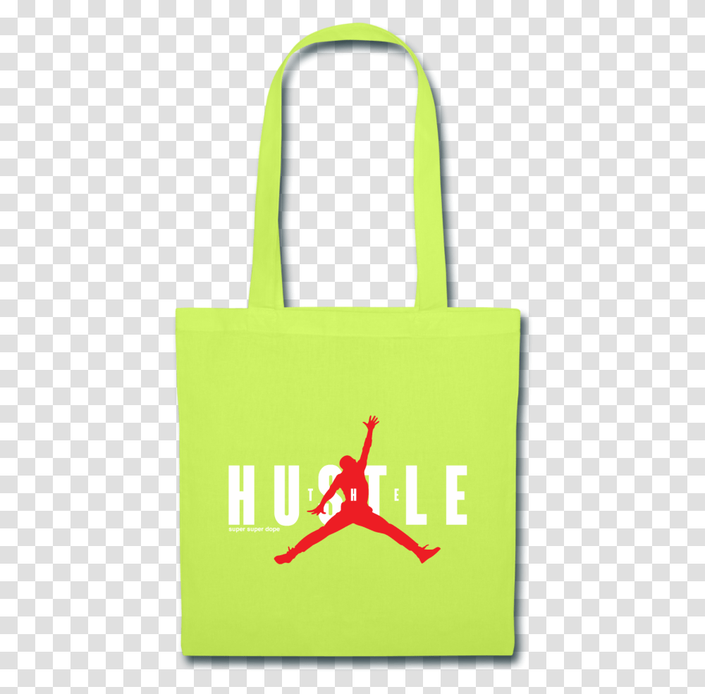 The Hustle Logo 100 Cotton Canvas Black Green Blue Tote Tote Bag, Shopping Bag, Person, Human Transparent Png