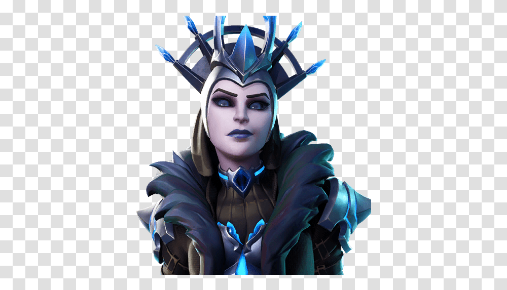 The Ice Queen Fortnite The Ice Queen, Costume, Face, Person, Human Transparent Png