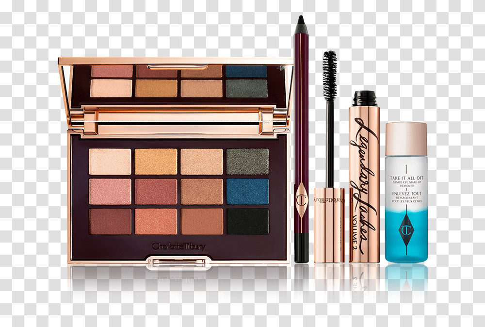 The Icon Eye Look Bundle Open Packshot Charlotte Tilbury The Icon Eyeshadow Palette, Cosmetics, Paint Container Transparent Png