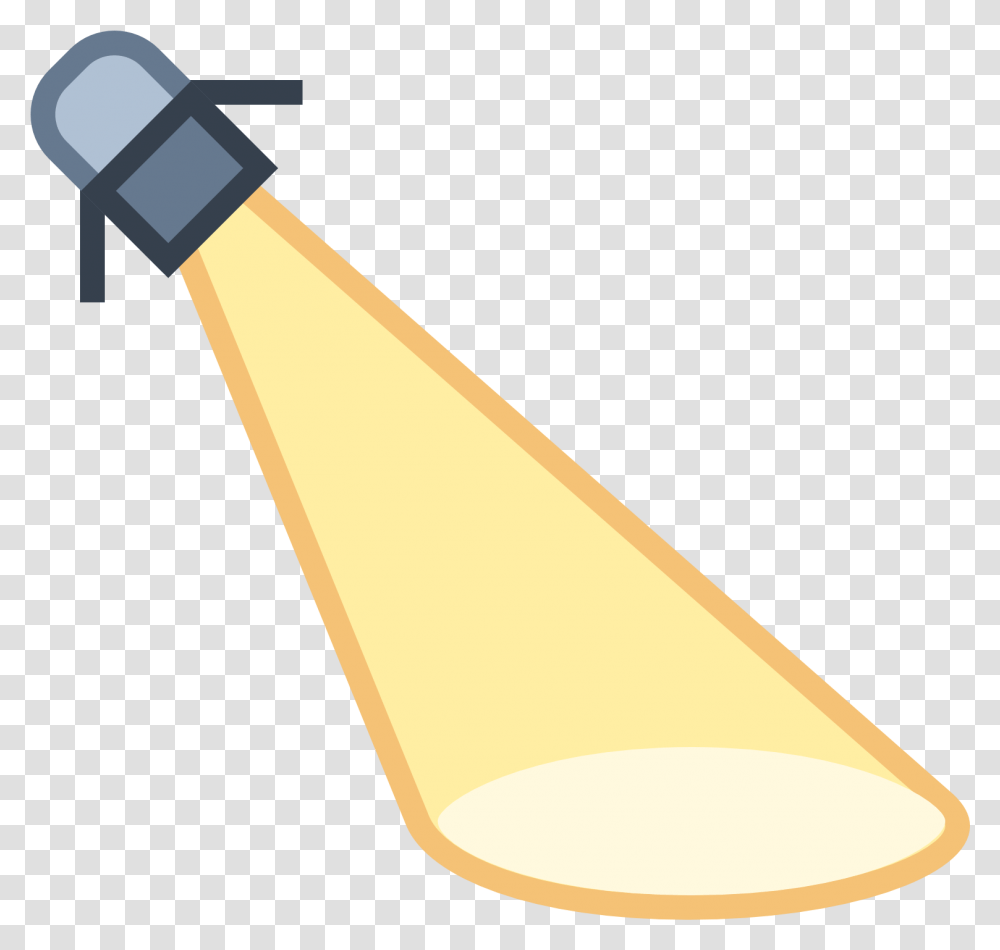 The Icon Is A Picture Of Spotlight Spot Light Full Illustration, Lighting, Hammer, Tool, LED Transparent Png