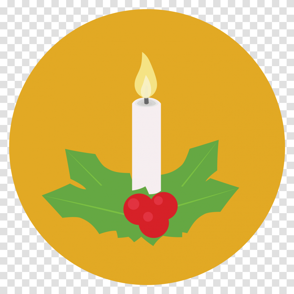 The Icon Is Of A Christmas Candle Sitting In A Small Ville De Saint Etienne Transparent Png