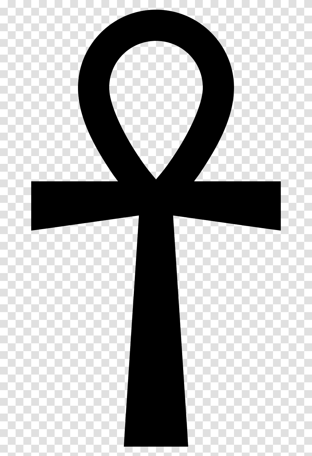 The Icon Is Shaped Like A Cross Key Of Life Symbol, Gray, World Of Warcraft Transparent Png