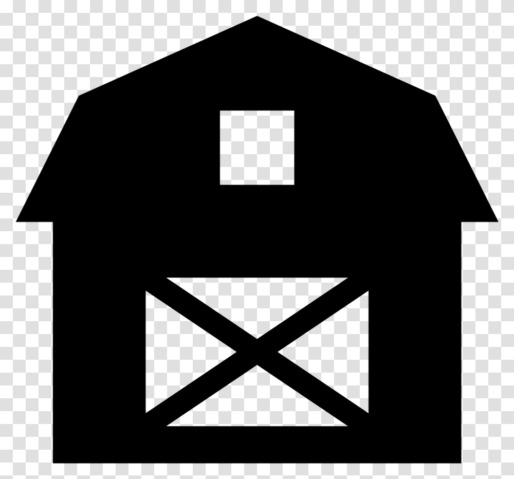 The Icon Shows A Barn On A Farm Barn Icon, Gray, World Of Warcraft Transparent Png