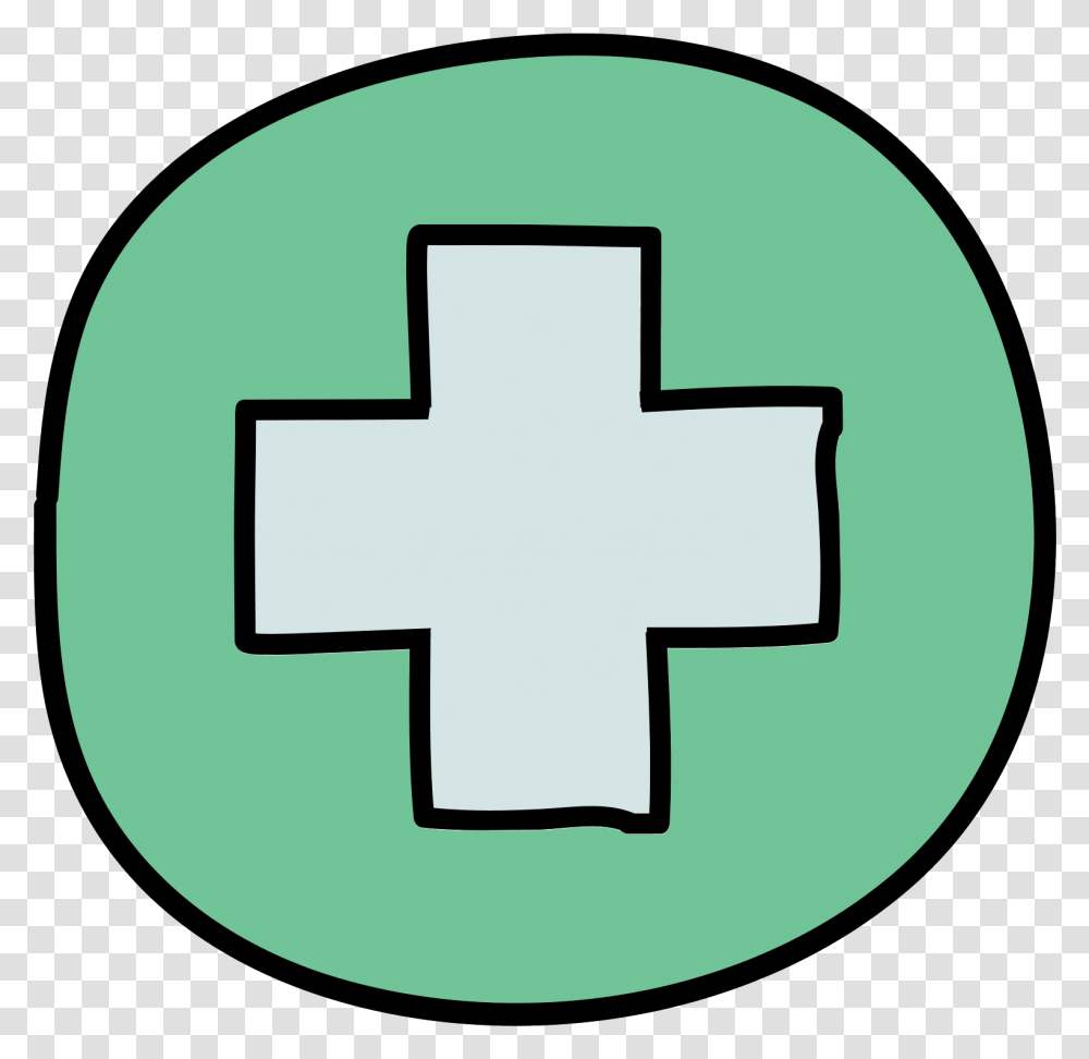 The Icon Shows A Box With A Cross Prominently Shown Dibujo Cara, First Aid, Logo, Trademark Transparent Png