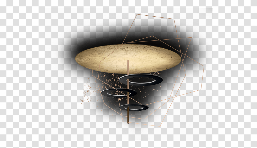 The Illusion Of Floating Circles End Table, Lamp, Aircraft, Vehicle, Transportation Transparent Png