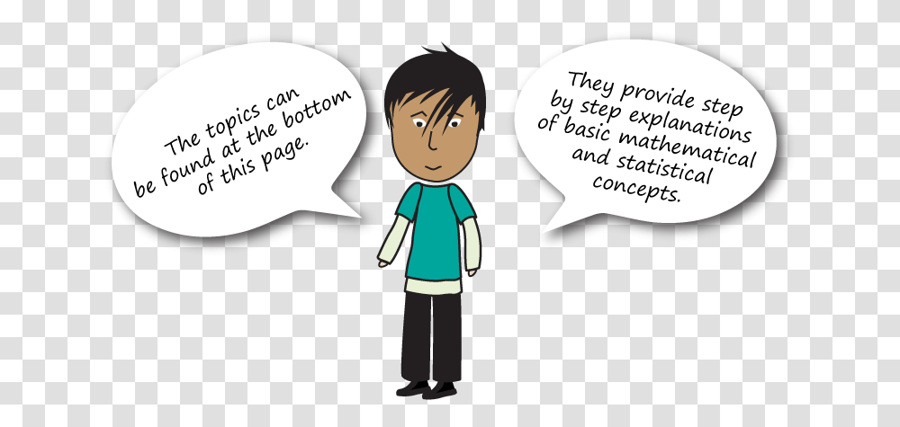 The Image Is Of A Person With Speech Bubbles That Say Cartoon, Book, Comics, Alphabet Transparent Png