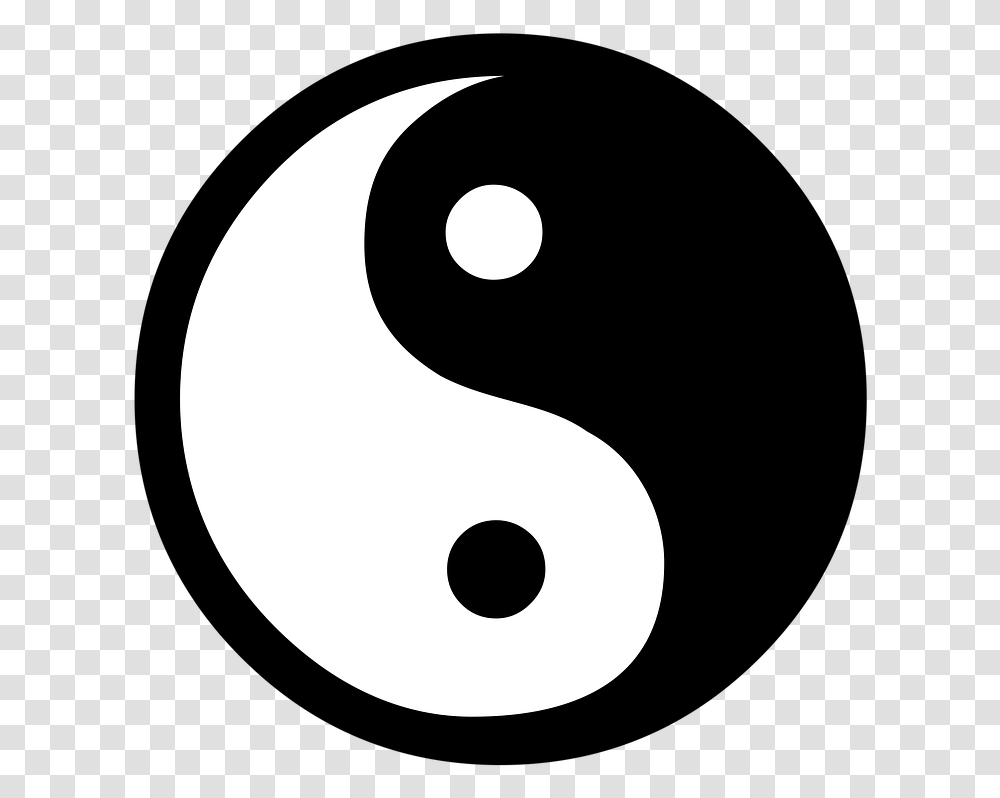 The Importance Of Balancing Our Male And Female Energies Yin Yang Tattoo Outline, Moon, Outer Space, Night, Astronomy Transparent Png