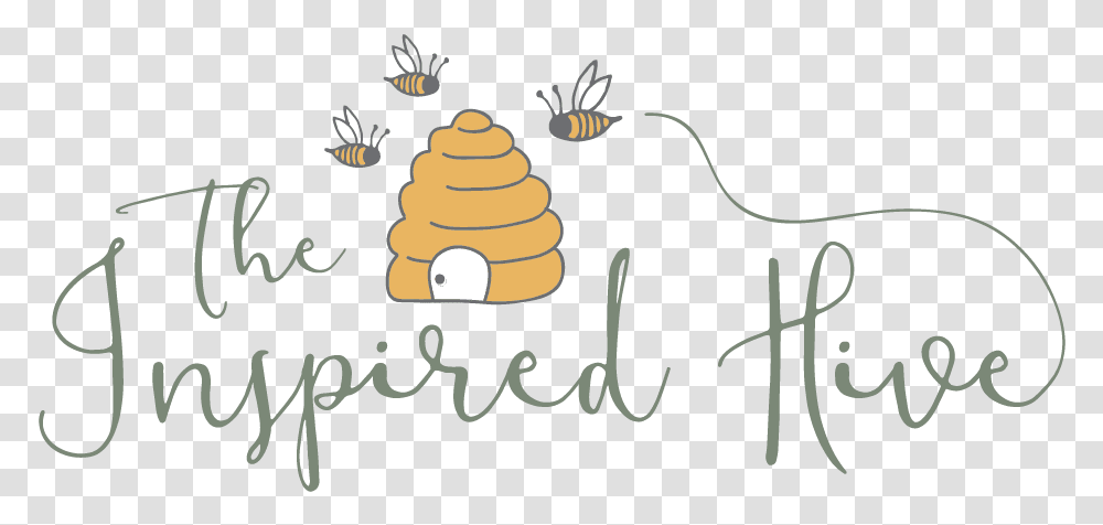The Inspired Hive Honeybee, Handwriting, Animal, Calligraphy Transparent Png