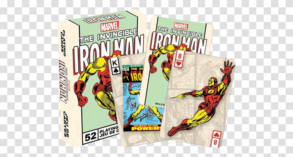 The Invincible Iron Man Playing Cards Iron Man Playing Cards, Label, Flyer, Poster Transparent Png