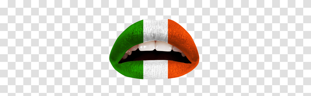 The Irish Flag Violent Lips, Mouth, Teeth, Rug, Brush Transparent Png