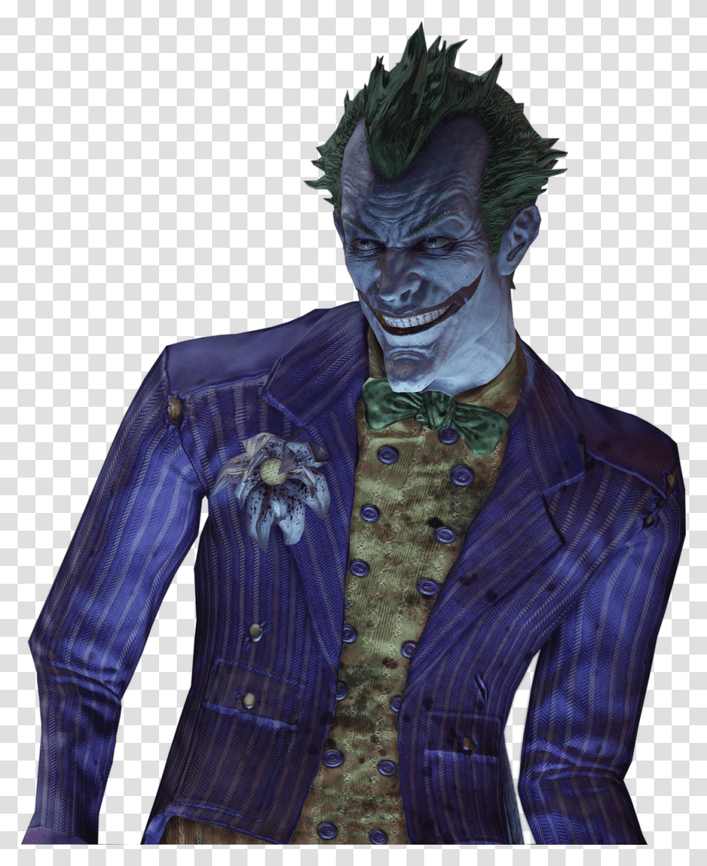 The Joker Gallery Batman Arkham Asylum Joker, Apparel, Sleeve, Person Transparent Png