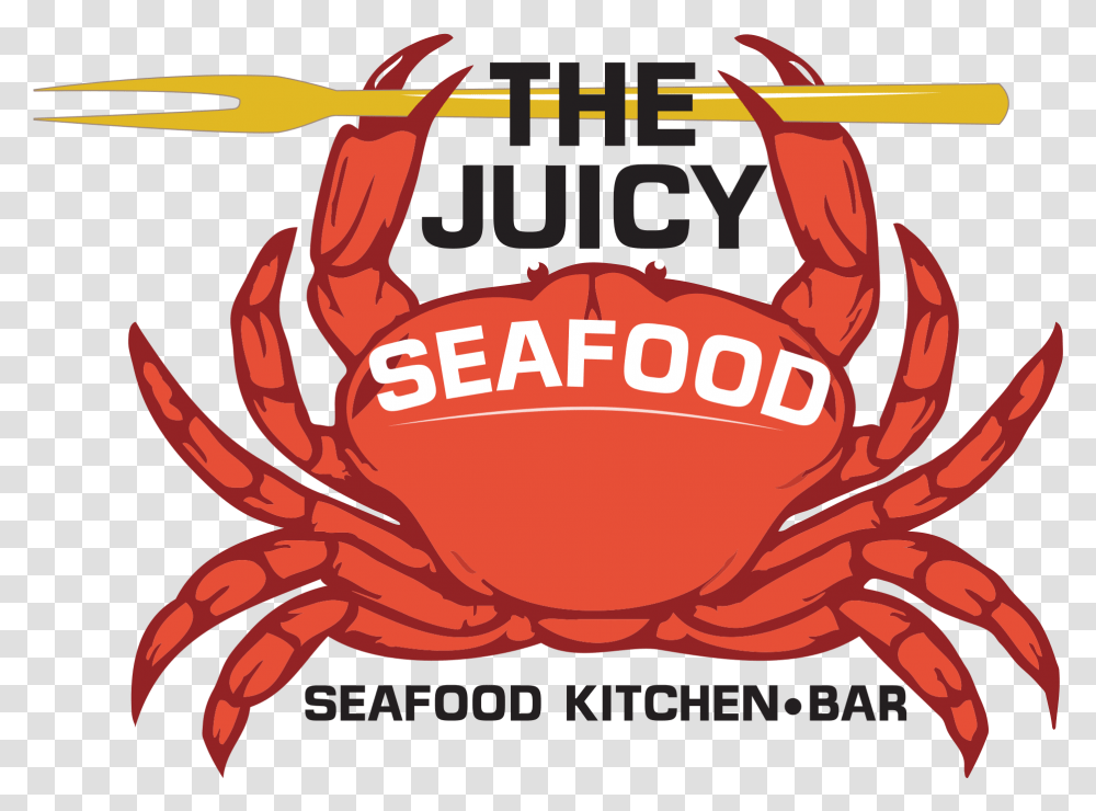 The Juicy Seafood Juicy Seafood Logo, Crab, Sea Life, Animal, King Crab Transparent Png