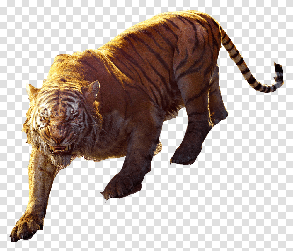 The Jungle Book 2016 Shere Khan Poster Jungle Book Shere Khan, Animal, Mammal, Tiger, Wildlife Transparent Png