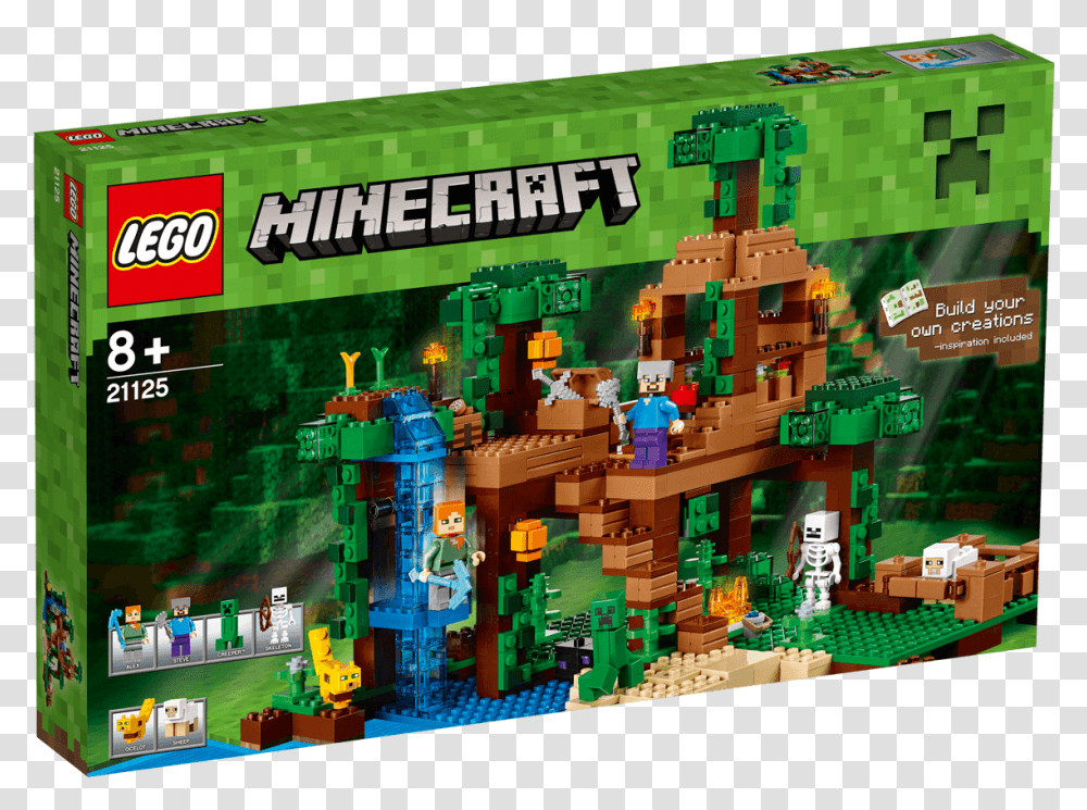 The Jungle Tree House 21125 Lego Other Building Blocks Lego Minecraft Jungle Treehouse, Toy, Green, Vegetation, Plant Transparent Png