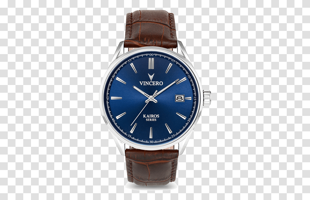 The Kairos Series Vincero Chrono S Blue Brown, Wristwatch Transparent Png