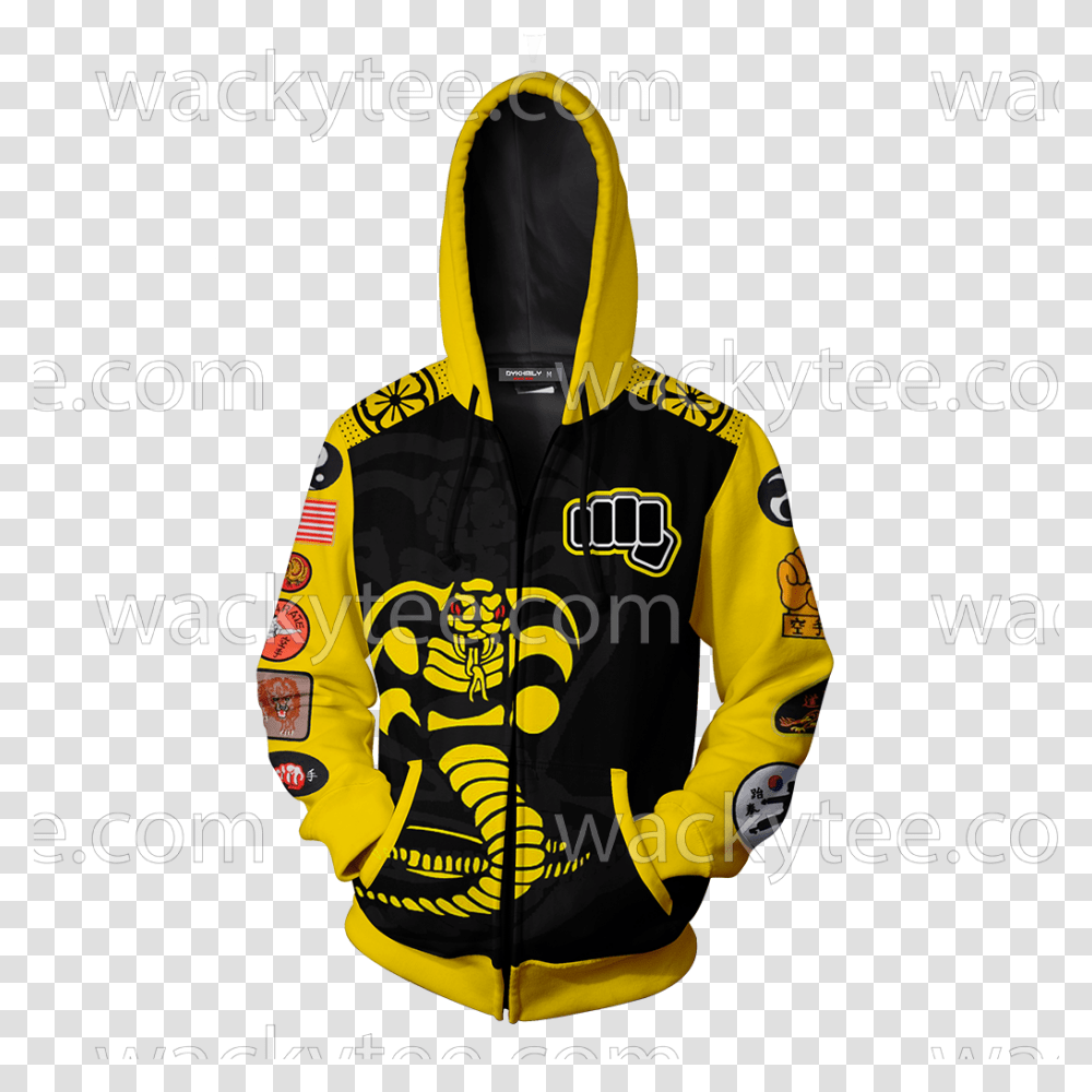 The Karate Kid Cobra Kai Logo Zip Up Hd Logo Cobra Kai, Clothing, Coat, Poster, Advertisement Transparent Png