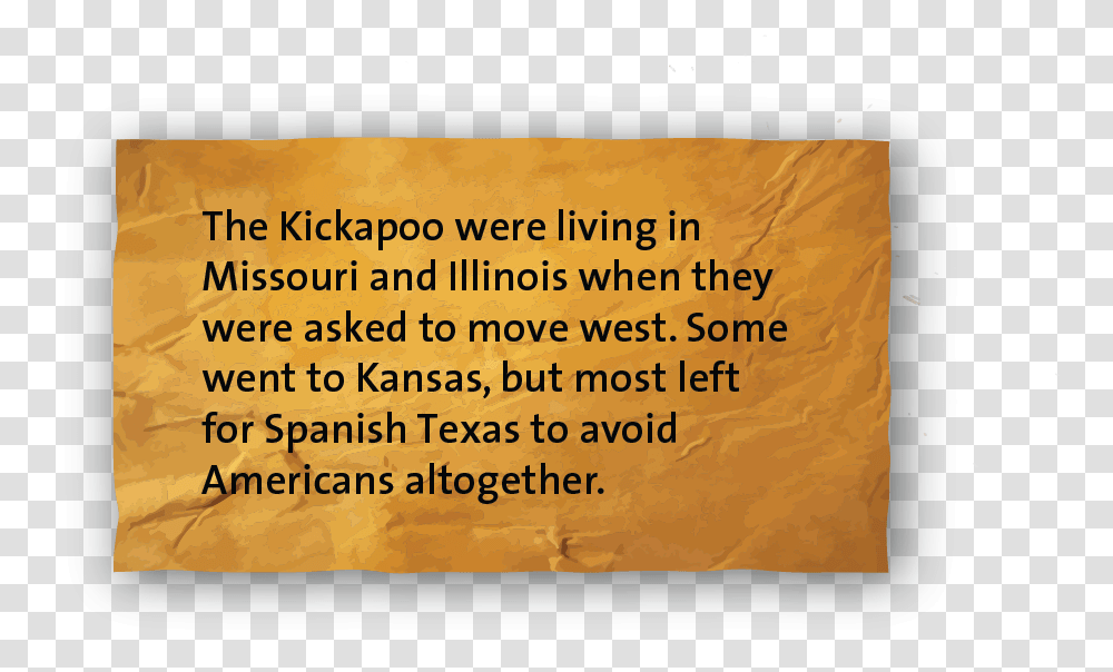 The Kickapoo Were Living In Missouri And Illinois When Paper, Outdoors, Nature, Word Transparent Png