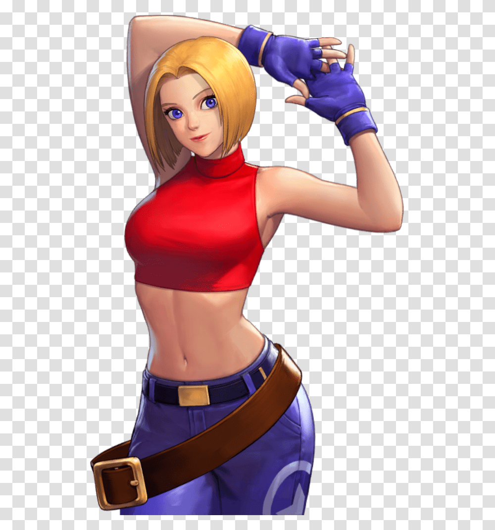 The King Of Fighters All Star Wiki Kof All Star Blue Mary, Person, Human, Apparel Transparent Png