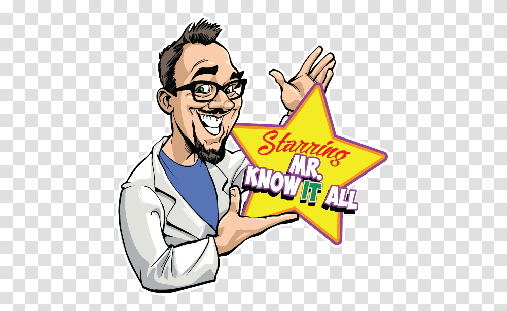 The Know It Alls Show The Educational Variety Show That Will, Person, Human, Doctor, Lab Coat Transparent Png