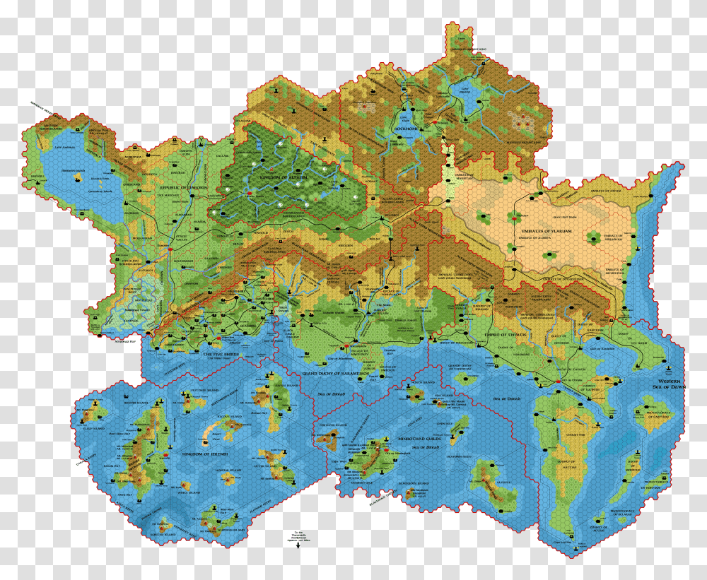 The Known World Of Mystara Rpg Map Mapa Dungeons And Dragons Mystara Map, Diagram, Plot, Atlas, Rug Transparent Png
