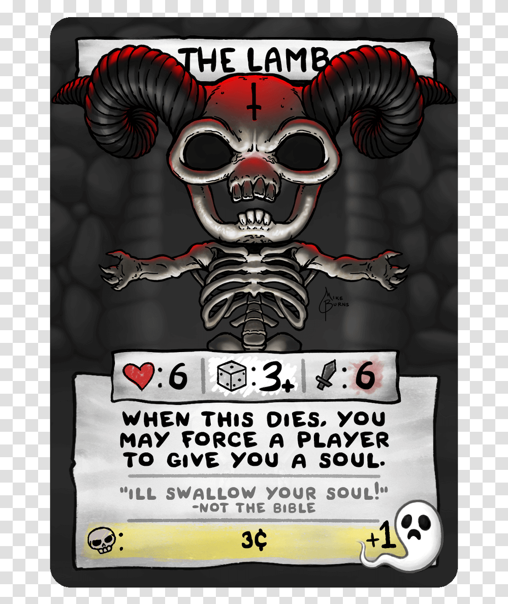 The Lamb Binding Of Isaac Four Souls All Cards, Poster, Advertisement, Flyer, Paper Transparent Png