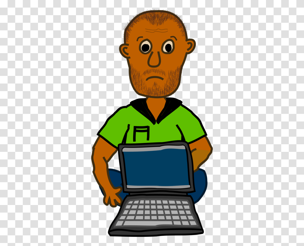The Laptop Man Computer Boy, Computer Keyboard, Person, Face Transparent Png