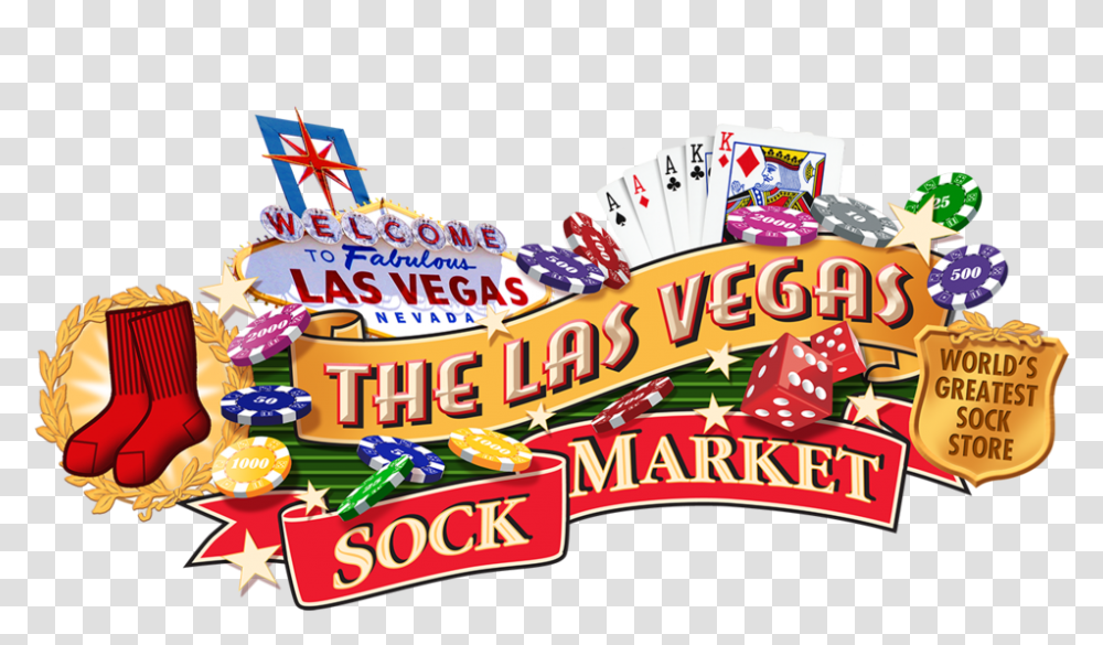The Las Vegas Sock Market Logo, Gambling, Game, Food Transparent Png