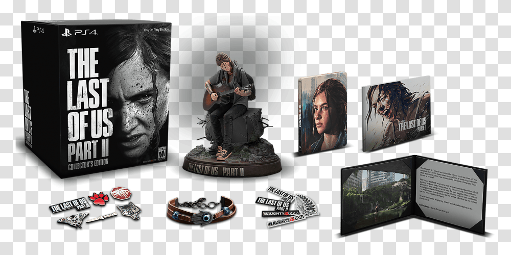 The Last Of Us Part Ii Game Ps4 Playstation Last Of Us Parte Ii Collector Edition, Person, Human, Kneeling, Performer Transparent Png