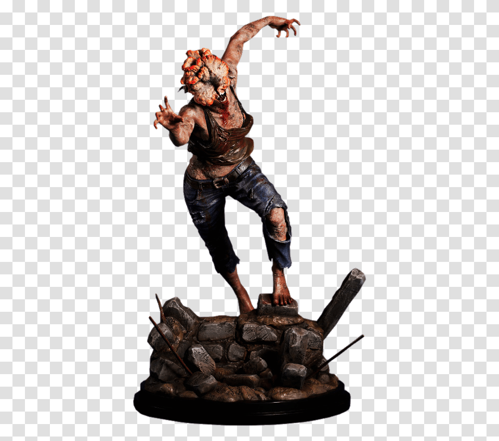 The Last Of Us The Clicker Statue, Person, Leisure Activities, Finger Transparent Png