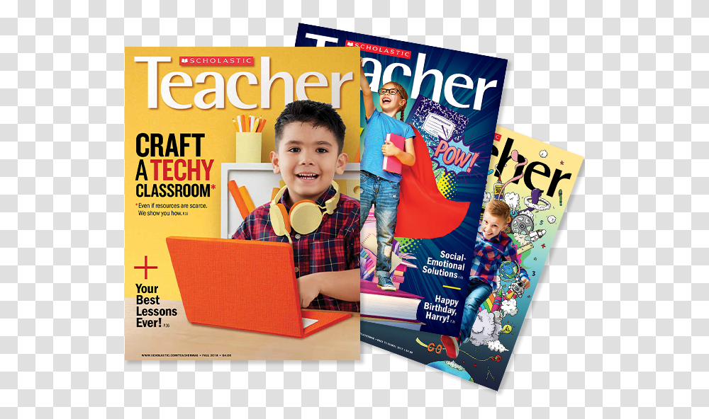 The Latest Education Stories From The Pages Of Scholastic Magazine, Person, Human, Poster, Advertisement Transparent Png