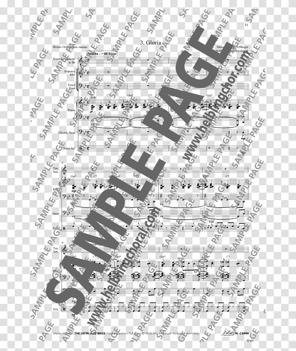 The Latin Jazz Mass Satb Full Score Jw Pepper Sheet Music Dot, Text, Menu, Musical Instrument, Number Transparent Png