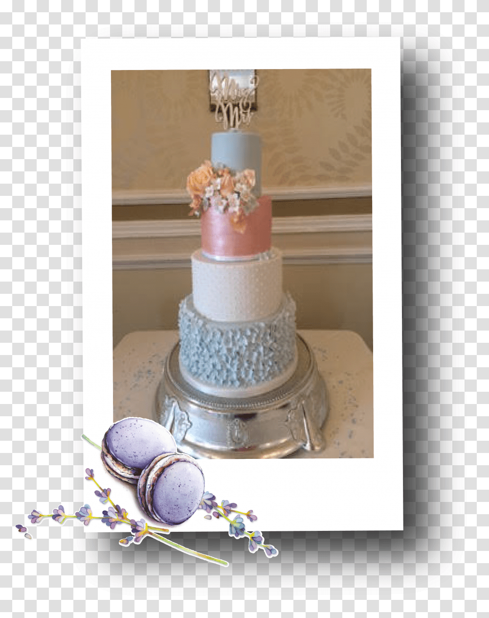 The Lavender Whisk Cake Polaroid Cake Decorating, Dessert, Food, Wedding Cake Transparent Png
