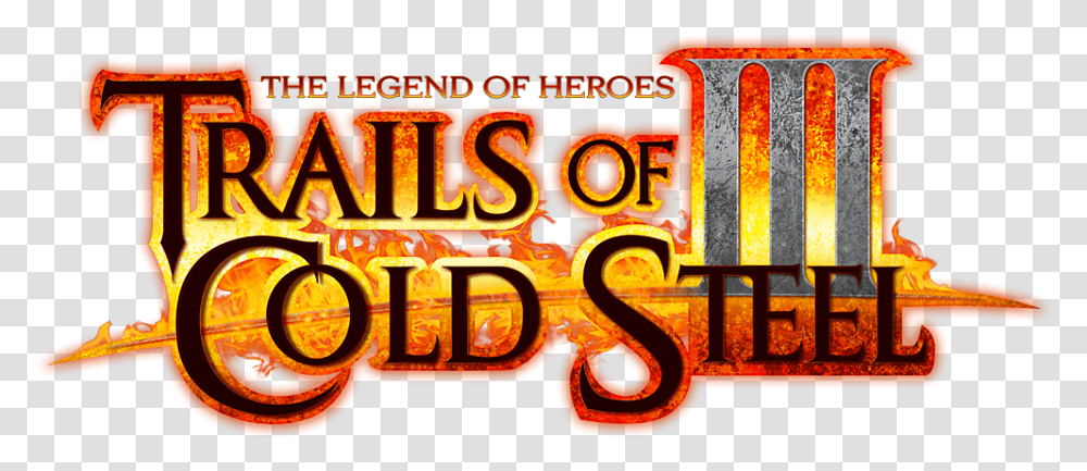 The Legend Of Heroes Trails Cold Steel Iii Game Legend Of Heroes Trails Of Cold Steel Iii Logo, Alphabet, Text, Meal, Food Transparent Png