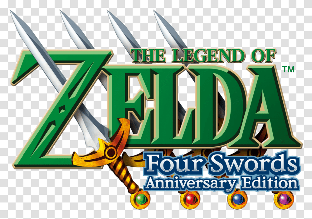The Legend Of Logo Legend Of Zelda Four Swords Adventures Logo, Game, Slot, Gambling Transparent Png