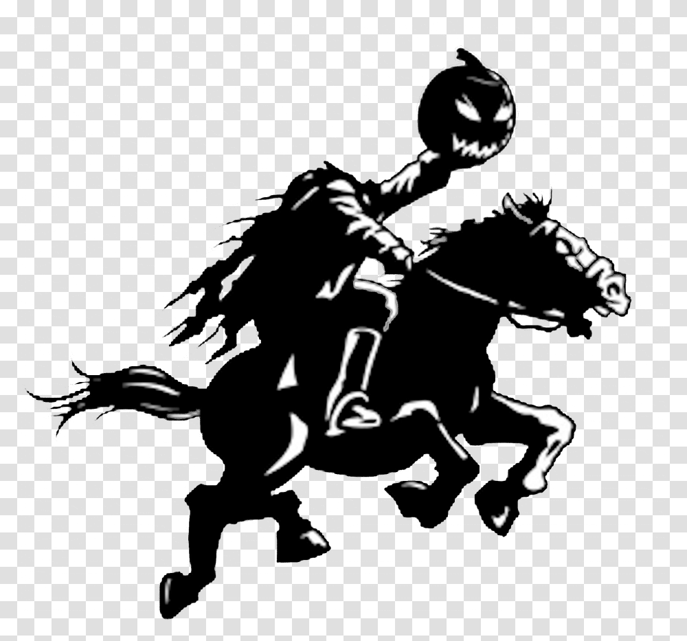 The Legend Of Sleepy Hollow The Headless Horseman Pursuing Headless Horseman, Person, People, Stencil, Sport Transparent Png