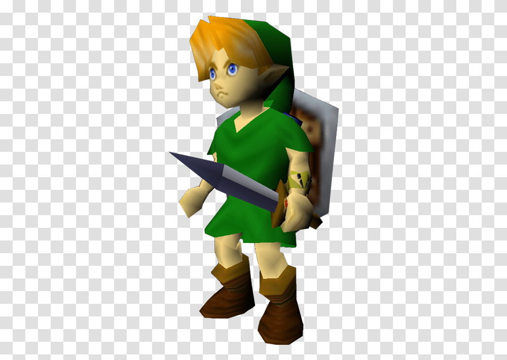 The Legend Of Zelda Clipart Link Ocarina Time Link Zelda Ocarina Of Time, Elf, Person, Human, Toy Transparent Png