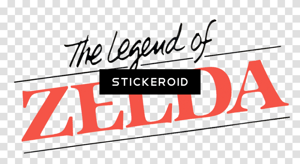 The Legend Of Zelda Logo Background, Label, Handwriting, Alphabet Transparent Png