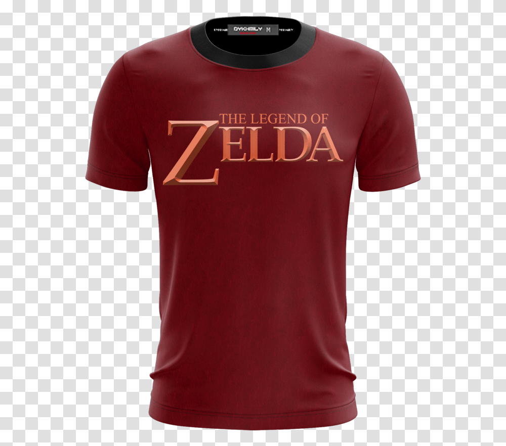 The Legend Of Zelda Wing Crest Unisex 3d T Shirt, Apparel, T-Shirt, Maroon Transparent Png