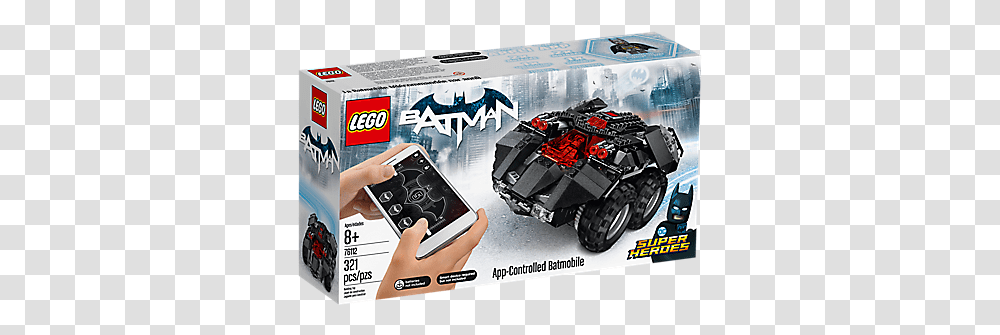 The Lego Batman Movie 76112 App Controlled Batmobile Lego Batman Remote Control Car, Flyer, Buggy, Vehicle, Transportation Transparent Png