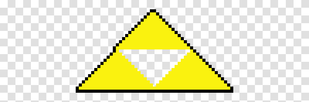 The Lengends Of Zelda Triforce Pixel Art Maker, Triangle, Label Transparent Png