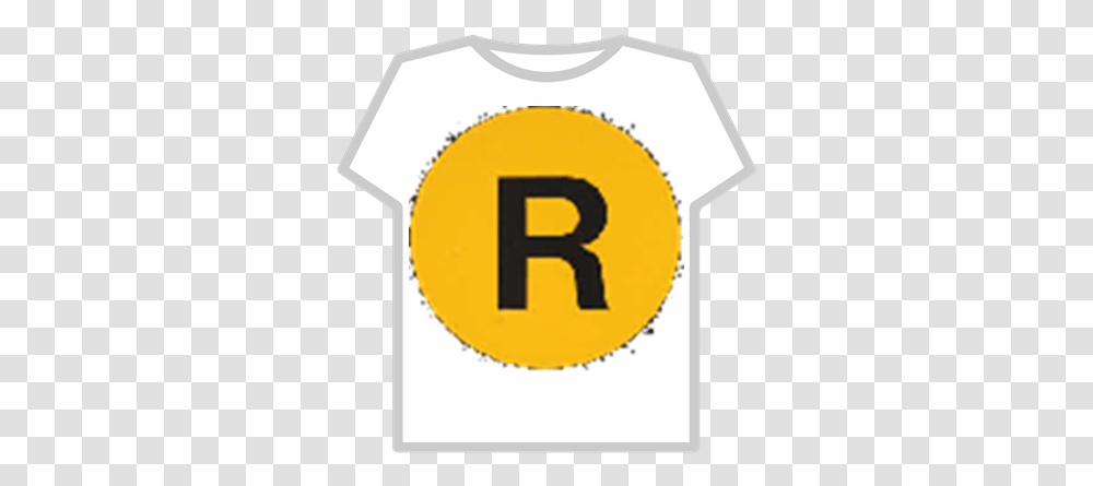 The Letter 'r' Yellowpng Roblox Dot, Number, Symbol, Text, Bib Transparent Png