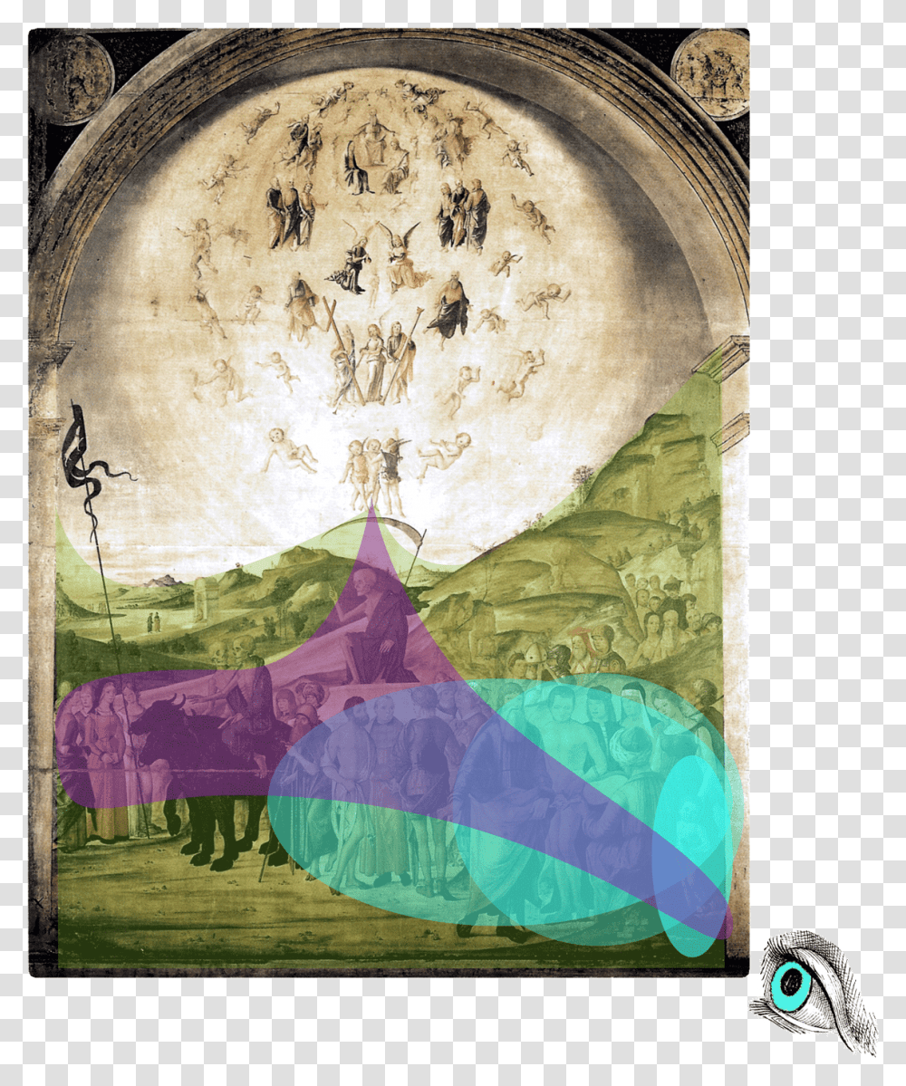 The Light Blue Is The Entry Point The Ground Of The Triumph Of Death, Painting, Person, Human Transparent Png