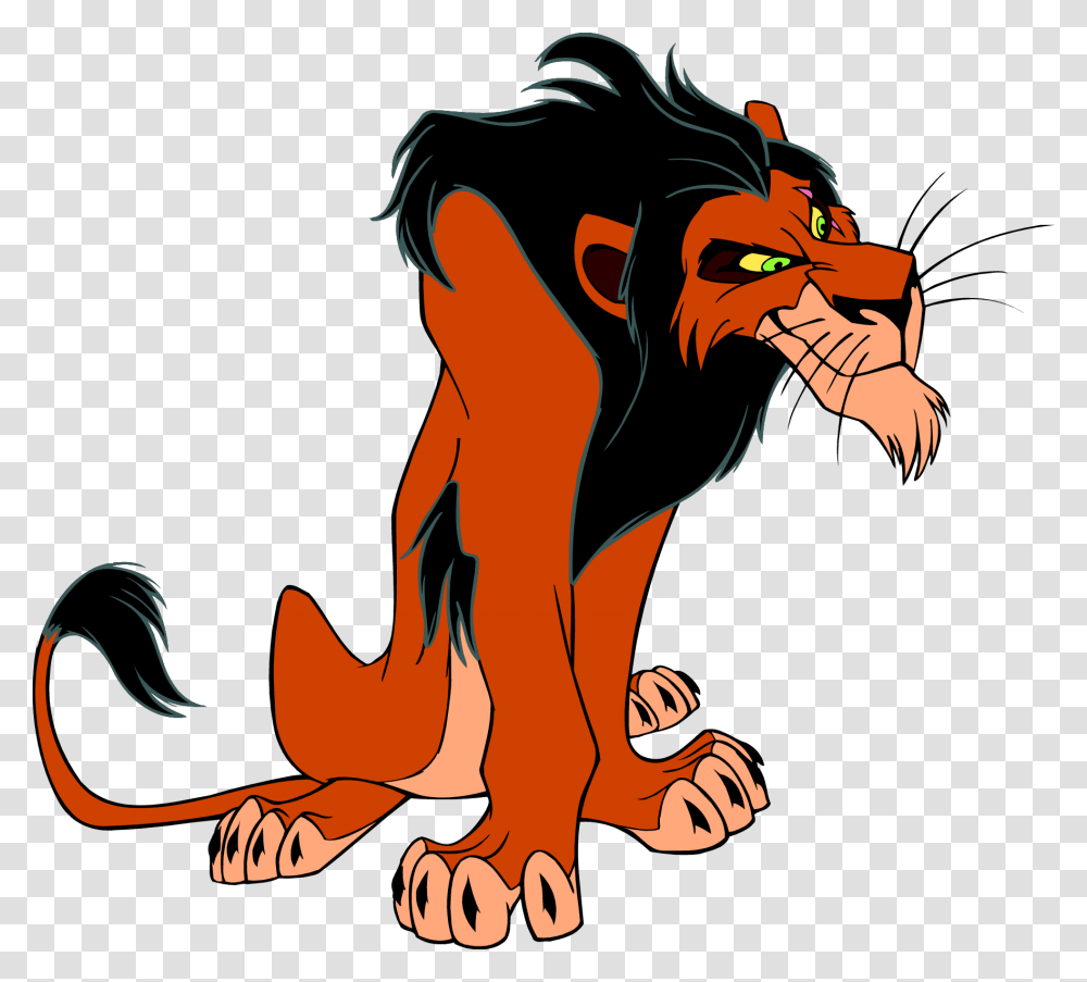 The Lion King Clipart Realistic Scar From Lion King, Mammal, Animal, Wildlife, Face Transparent Png