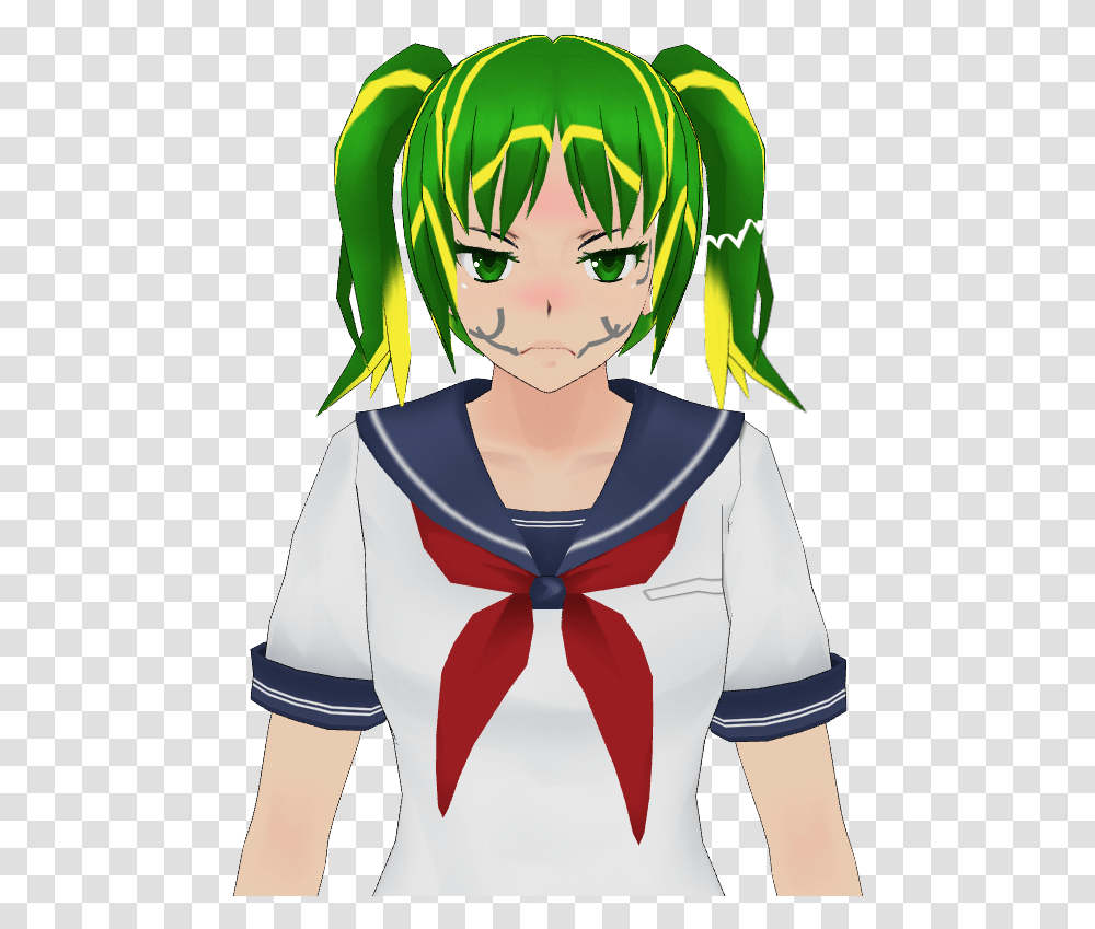 The Little Girl Who Couldnt Smile Yandere Chan With Eye Patch And No Red Eyes, Person, Human, Sailor Suit, Costume Transparent Png