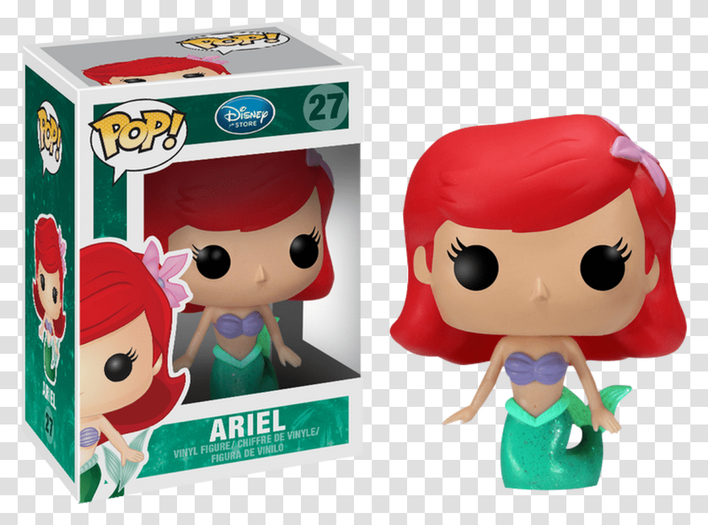 The Little Mermaid Ariel Funko Pop Disney, Toy, Person, Human, Plush Transparent Png