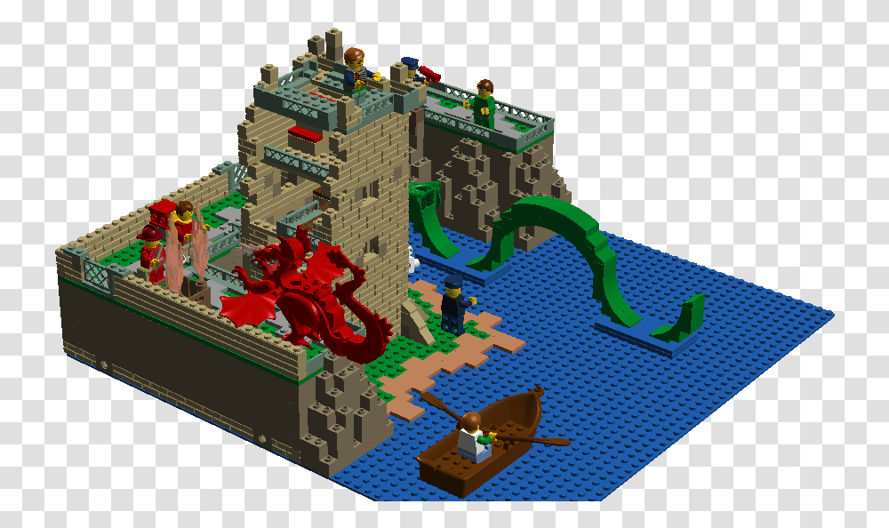 The Loch Ness Monster And Friends Lego Loch Ness Monster, Toy, Architecture, Building, Castle Transparent Png